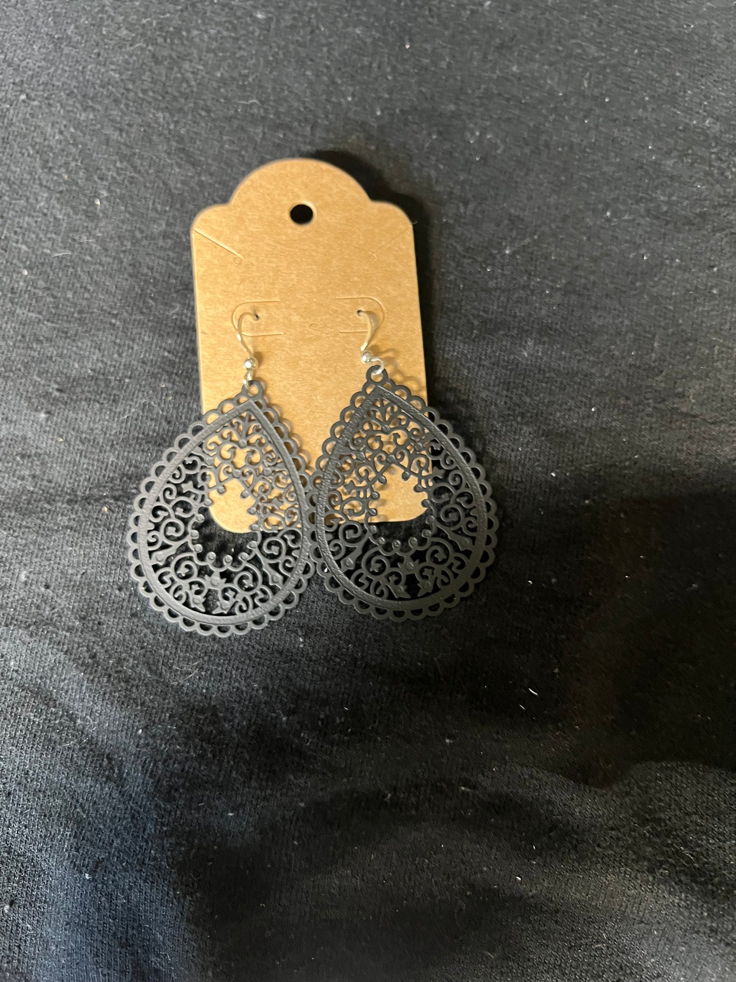 Black Dangle Earrings